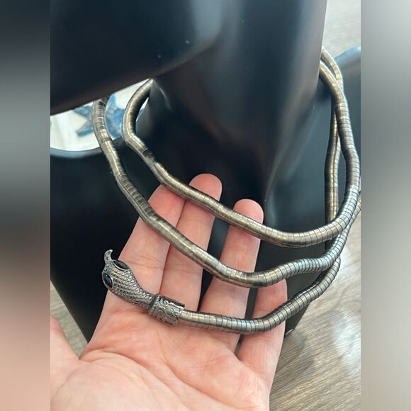 Versatile Serpenti-Style Snake Jewelry-Necklace Bracelet in One - Picture 10 of 12